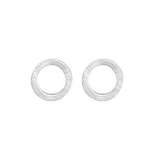 Runde øreringe med sølv Dansk Copenhagen