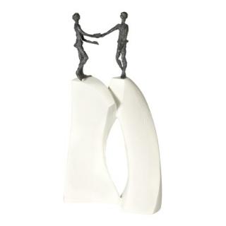 Bronzefigur "Håndtryk", 30 cm - kunstner Luise Kött-Gärtner