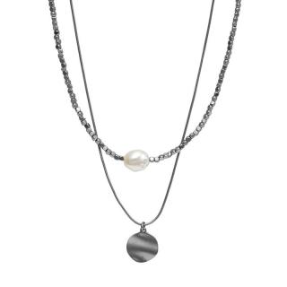 Dobbelt halskæde med perle Dansk Copenhagen