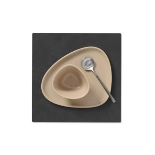 Lind DNA dækkeserviet sort nupo 28x28 cm frokost/kaffe