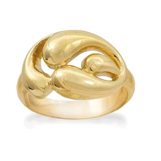 Forgyldt ring Curvy Class Rabinovich designer smykker