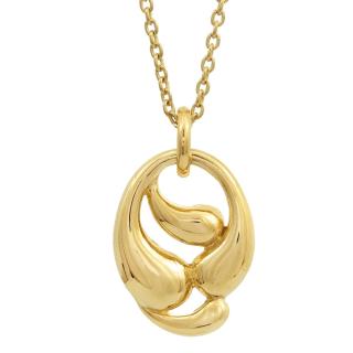 Halskæde forgyldt design smykke Rabinovich Curvy Class