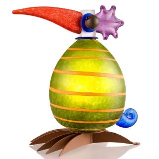 Kunstværk i glas - lampe indenfor eller udendørs