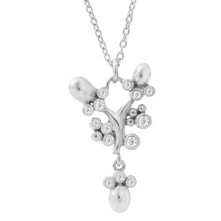 Sølv halskæde med zirkonia sten Rabinovich Ballroom